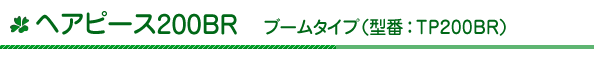 ヘアピース200BR ブームタイプ 型番:TP200BR